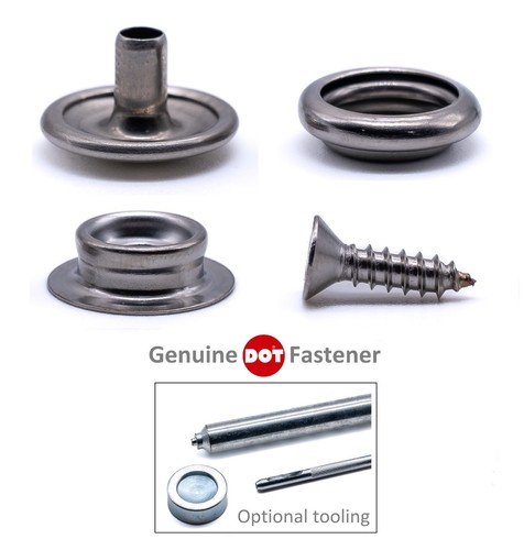 Snap fastener press studs - , kit