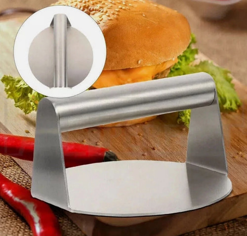 Stainless steel burger - steel, press